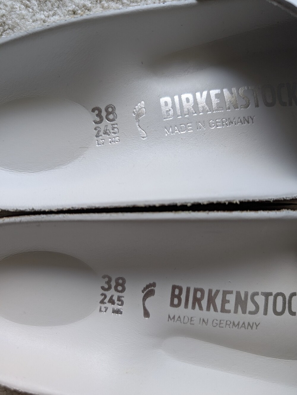 Birkenstock Women's Madrid Big Buckle Leather 1 Narrow Strap Sandal - White - Picture 2 of 6